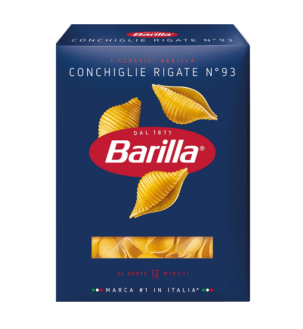 Макароны БАРИЛЛА гр. А 450 г Конкилье Ригате №93 *12