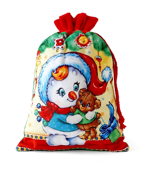 Набор кондитерский №1004 Мешочек Снеговик с Мишкой 1 кг