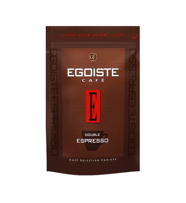 Кофе растворимый ЭГОИСТ 70 г дабл эспрессо *12