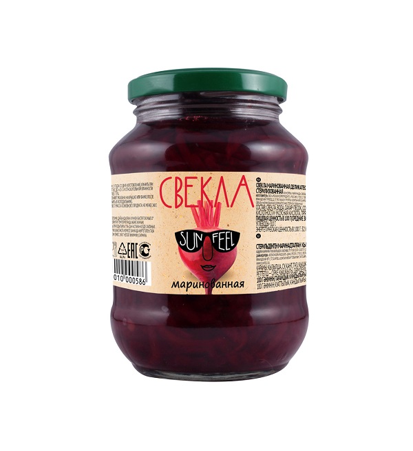 Свекла САН ФИЛ 480 г нарезанная маринованная с/б *8