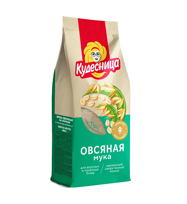 Мука КУДЕСНИЦА 400 г Овсяная хлебопекарная ТУ *10
