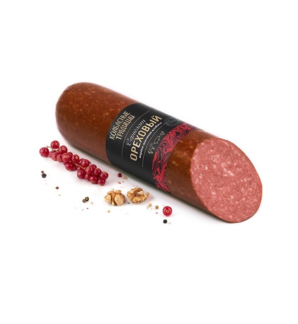 Колбаса СЕРВЕЛАТ ОРЕХОВЫЙ в/к ~1 кг (Анком)