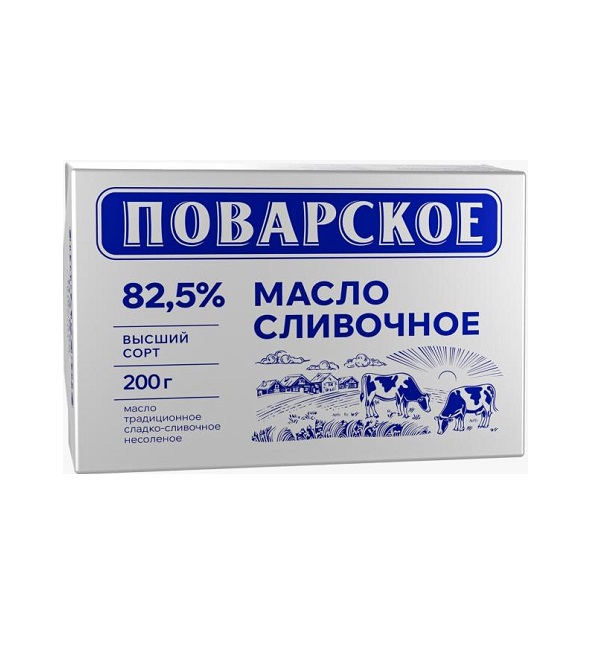 Масло ТРАДИЦИОННОЕ 200 г 82,5% Поварское ГОСТ *20