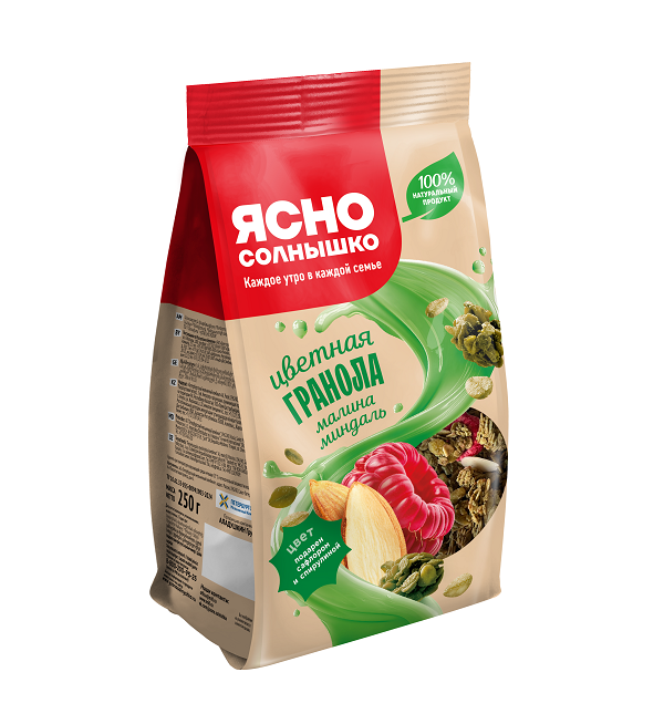 Гранола Ясно Солнышко 250 г киви ананас *6