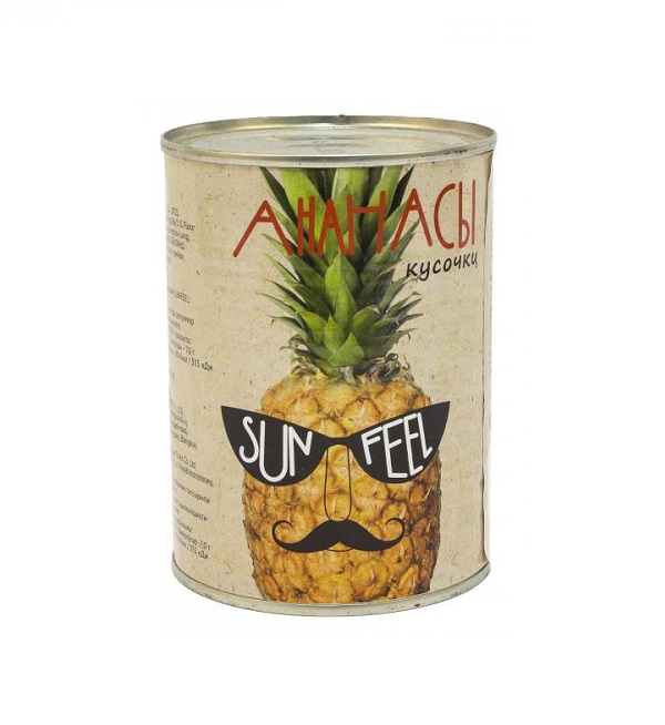 Ананасы САН ФИЛ 580 мл кусочки ж/б (Вьетнам) *24