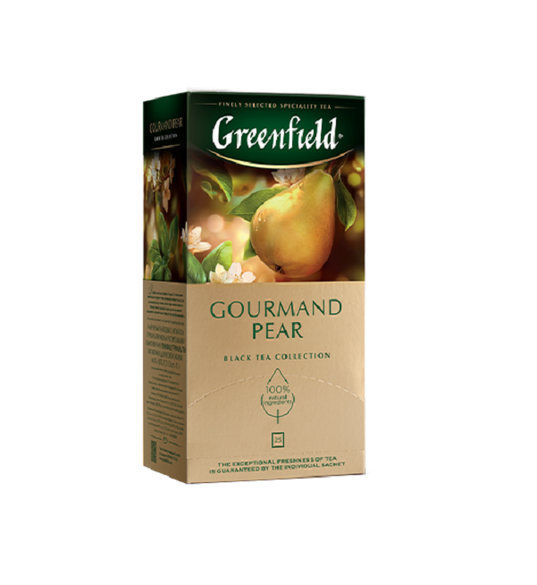 Чай ГРИНФИЛД 25 пакетиков Гурманд Пэа *10