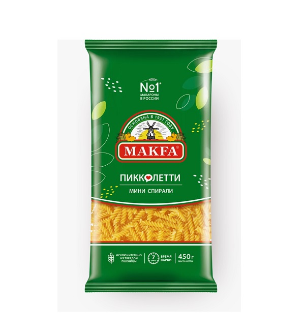 Макароны МАКФА гр. А 450 г Мини Спирали *20