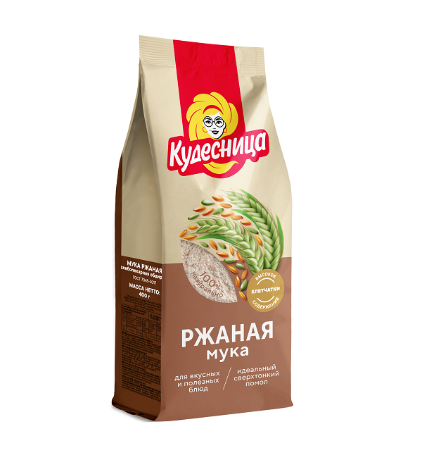 Мука КУДЕСНИЦА 400 г Ржаная хлебопекарная ГОСТ *10