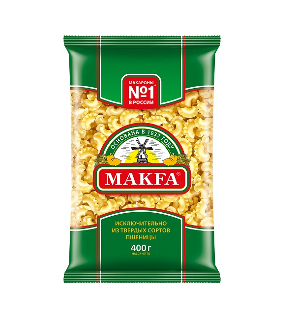 Макароны МАКФА гр. А 400 г Гребешки *20