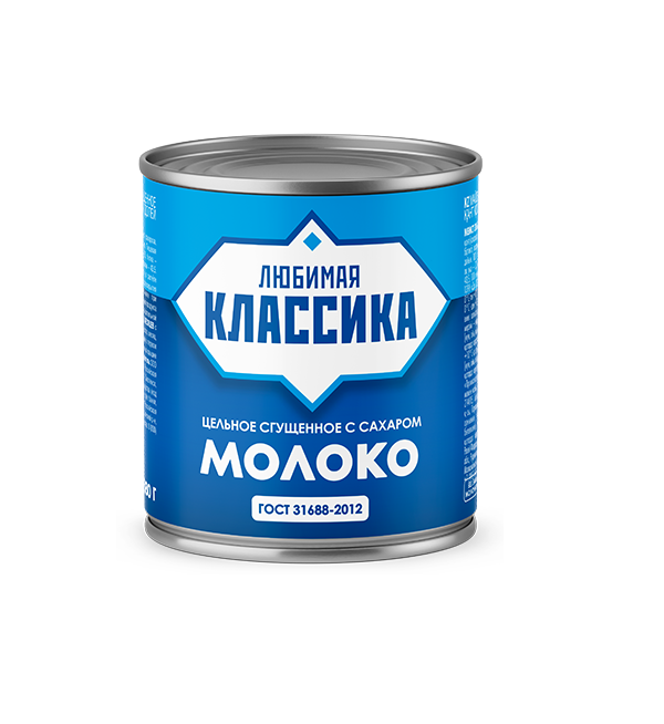 Молоко сгущенное с сахаром РУДНЯ 380 г ГОСТ *45
