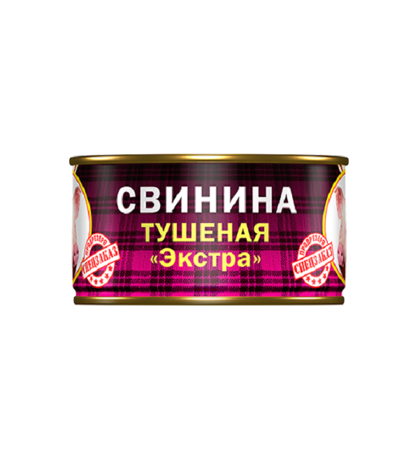 Свинина БАРС ЭКСТРА 325 г тушеная в/с СТО *18