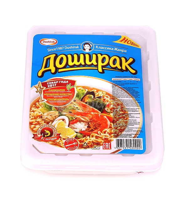 Лапша быстрого приготовления ДОШИРАК 90 г со вкусом морепродуктов *24