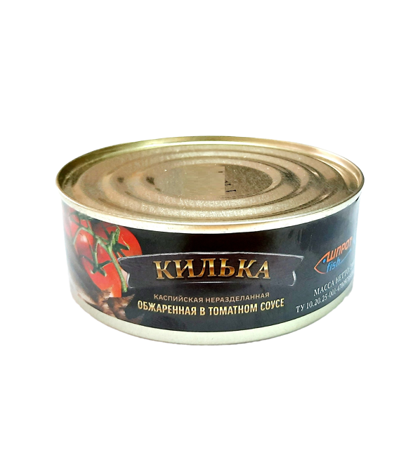 Килька ШПРОТФИШ 240 г каспийская неразделанная обжаренная в томатном соусе *48