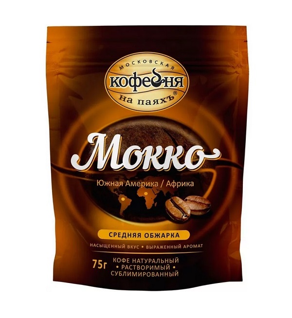 Кофе растворимый Московская Кофейня на Паяхъ 75 г Мокко *12