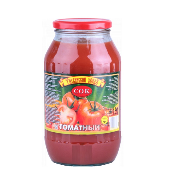 Сок ТИХВИНСКИЙ УЕЗДЪ 1,5 л Томатный *4