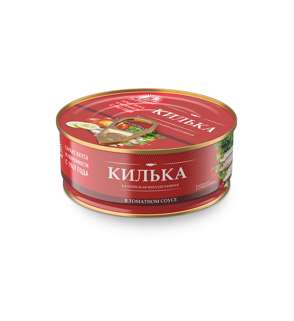 Килька ЗА РОДИНУ 240 г в т/с неразделанная *18