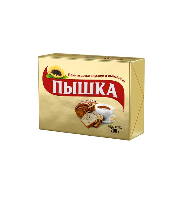 Маргарин ПЫШКА 200 г для выпечки 72% *30