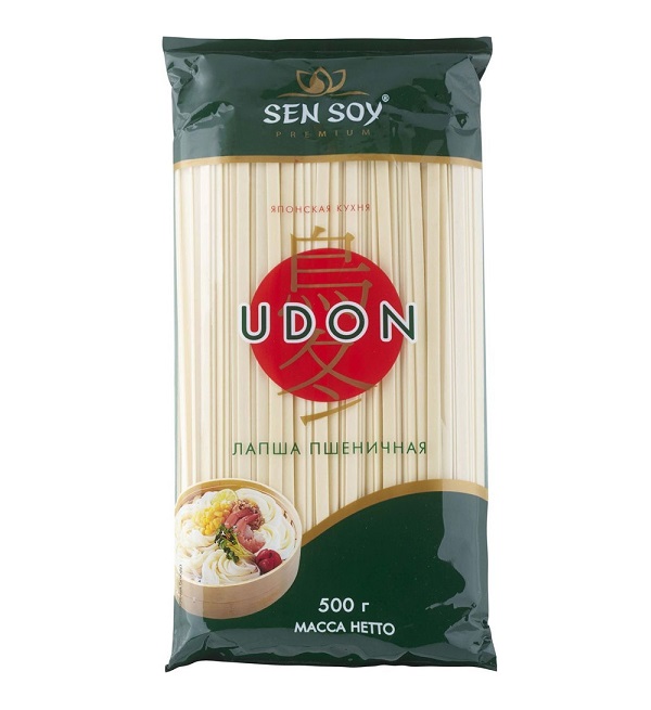 Лапша СЭН СОЙ 500 г пшеничная УДОН *12