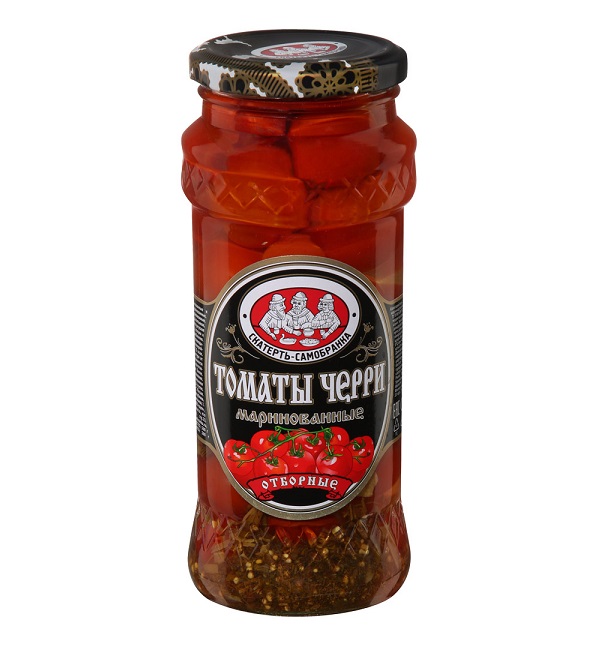 Томаты СКАТЕРТЬ-САМОБРАНКА 580 мл черри маринованные с/б *12