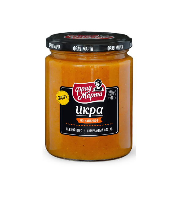 Икра ФРАУ МАРТА 430 г из кабачков Традиционная *12