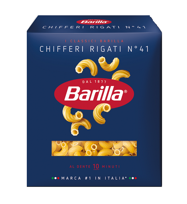 Макароны БАРИЛЛА гр. А 450 г Киффери Ригати №41 *14