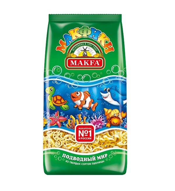 Макароны МАКФА гр. А 250 г Подводный мир *16