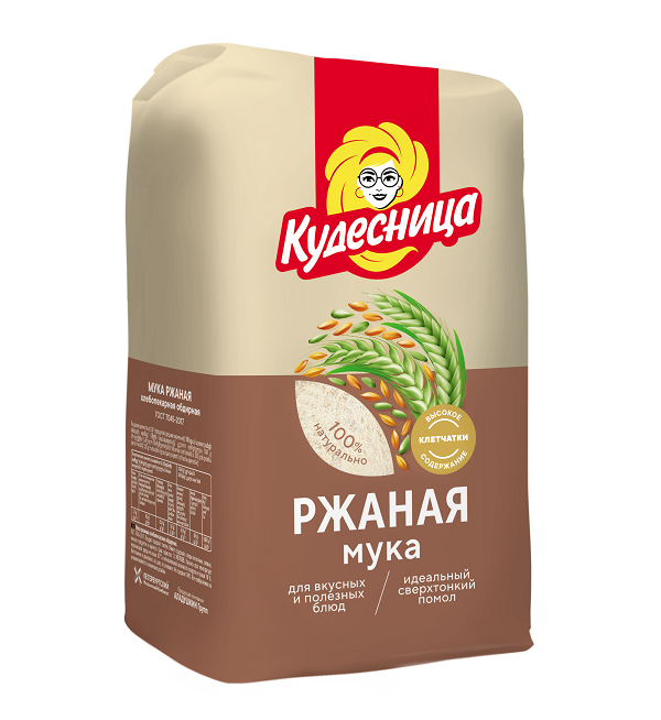 Мука КУДЕСНИЦА 1 кг Ржаная хлебопекарная ГОСТ *10