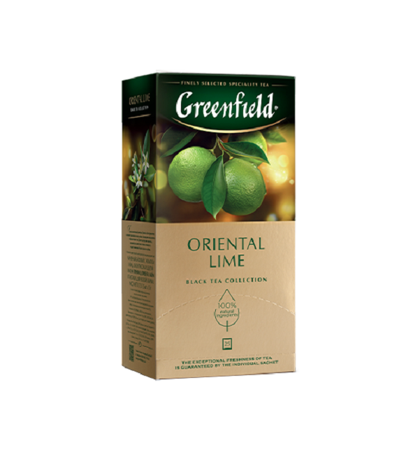 Чай ГРИНФИЛД 25 пакетиков Ориентал Лайм *10