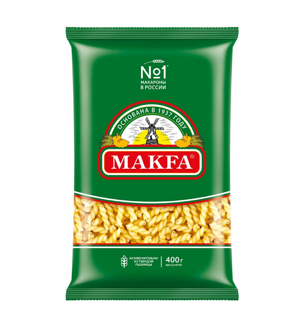 Макароны МАКФА гр.А 400 г Косички *20