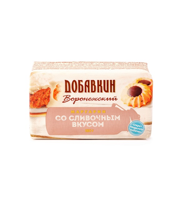 Маргарин ДОБАВКИН ВОРОНЕЖСКИЙ 180 г 60% со сливочным вкусом *30