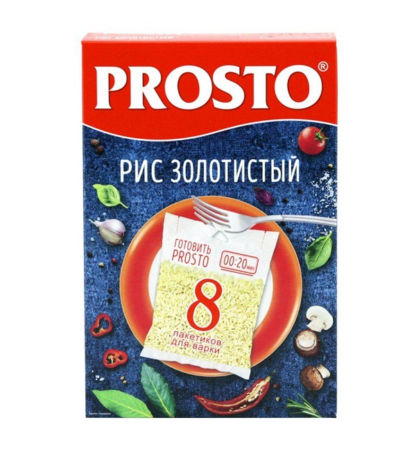Рис PROSTO золотистый 1/с (8 пак) 500 г *12