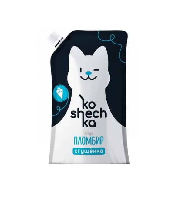 Сгущенка КОШЕЧКА 270 г со вкусом пломбир мдж 6% *12