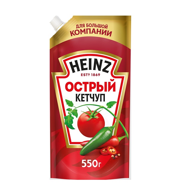 Кетчуп ХАЙНЦ 550 г Острый *16