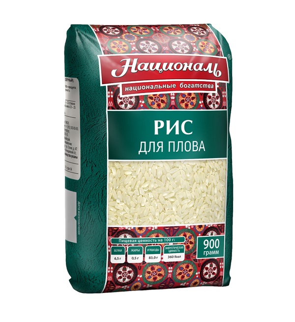Рис НАЦИОНАЛЬ Для плова 900 г *12