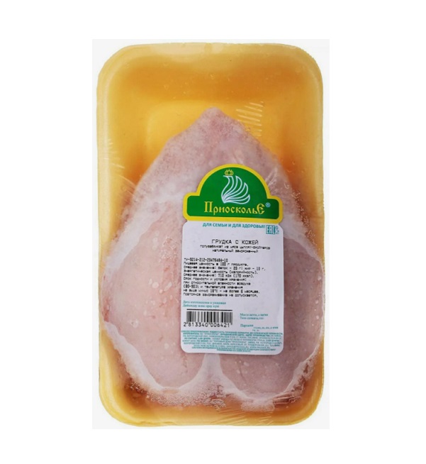 Грудка куриная ( подложка) 1 кг  (Приосколье)