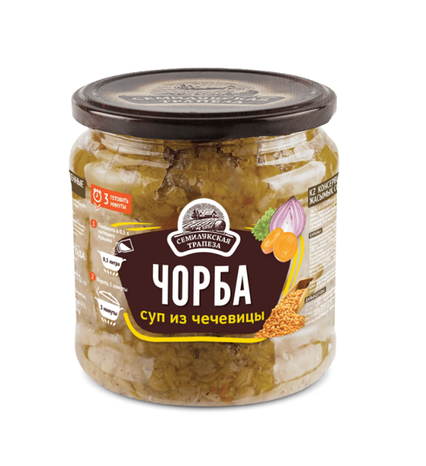 Суп СЕМИЛУКСКАЯ ТРАПЕЗА Чорба из чечевицы 460 г *8
