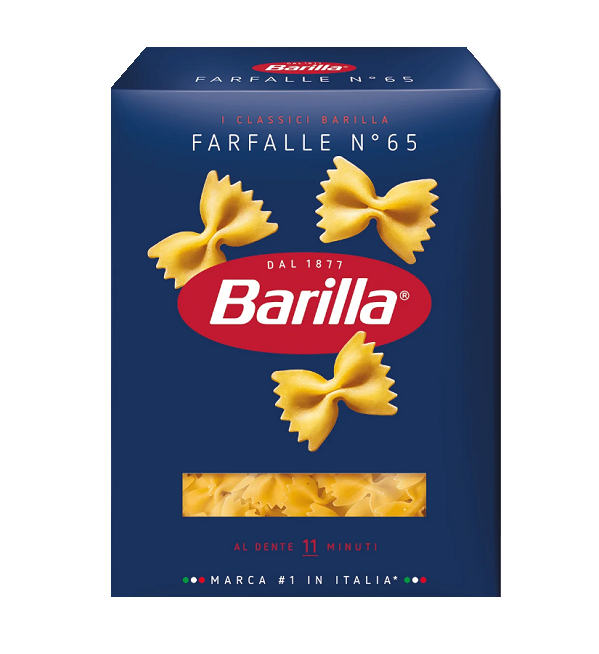 Макароны БАРИЛЛА гр. А 400 г Фарфалле №65 *12