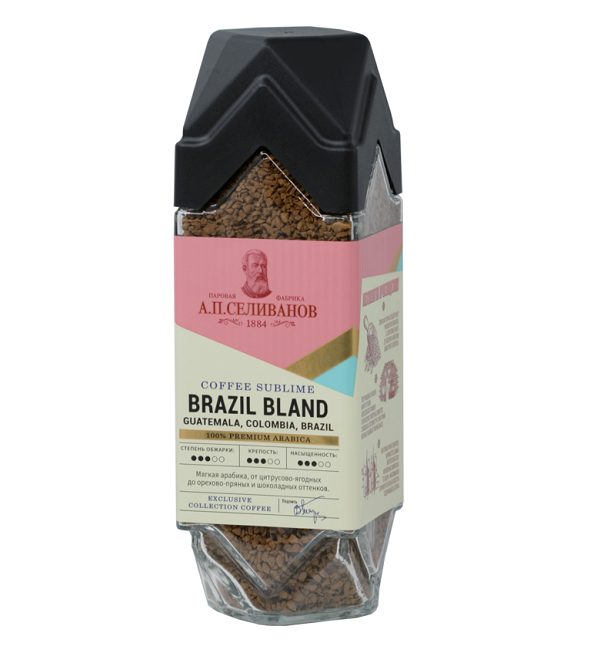Кофе СЕЛИВАНОВ А.П. Brazil Bland 190 г сублимированный *8